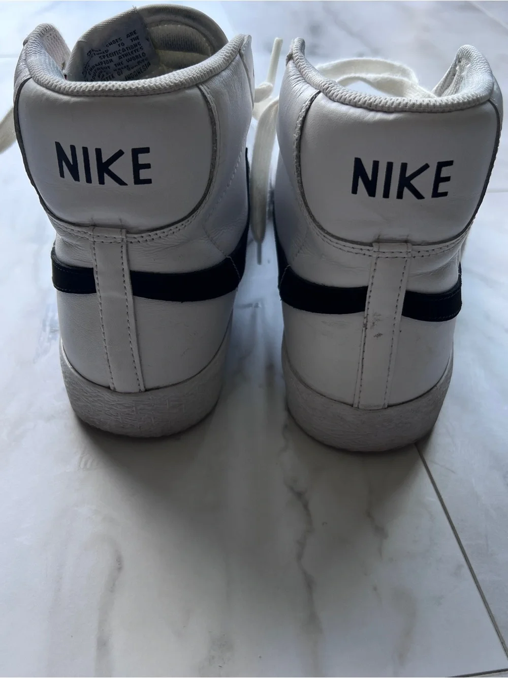 Nike white leather